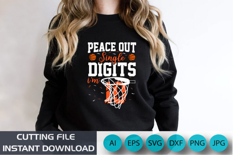 Peace Out Single Digits I’m 10 kids Raglan Baseball Tee, 10th Birthday T-shirt, Shirt Print template