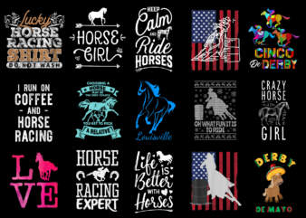 15 Horse Racing Shirt Designs Bundle For Commercial Use Part 2, Horse Racing T-shirt, Horse Racing png file, Horse Racing digital file, Horse Racing gift, Horse Racing download, Horse Racing design