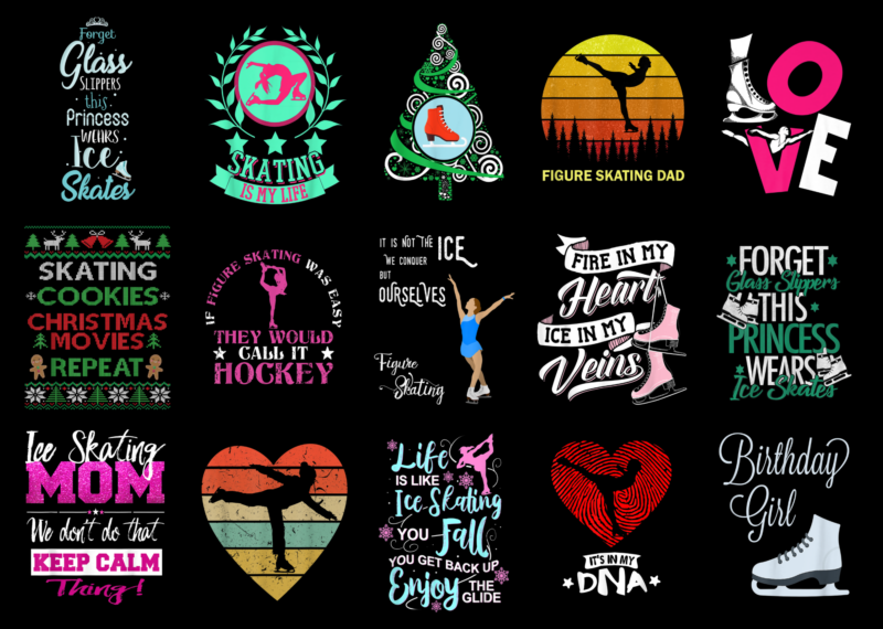 15 Ice Skating Shirt Designs Bundle For Commercial Use Part 2, Ice Skating T-shirt, Ice Skating png file, Ice Skating digital file, Ice Skating gift, Ice Skating download, Ice Skating design