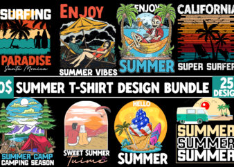 Summer T-Shirt Design Bundle,Summer Vector T-Shirt Design Bundle,Summer Mega T-Shirt Bundle, Summer Camp Summer Season T-Shirt Design, Summer Camp Summer Season Vector T-Shirt Design On Sale, Summer T-Shirt Design, Summer