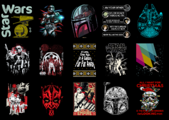 15 Star Wars shirt Designs Bundle For Commercial Use Part 1, Star Wars T-shirt, Star Wars png file, Star Wars digital file, Star Wars gift, Star Wars download, Star Wars design