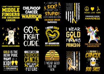 15 Childhood Cancer Awareness Shirt Designs Bundle For Commercial Use Part 3, Childhood Cancer Awareness T-shirt, Childhood Cancer Awareness png file, Childhood Cancer Awareness digital file, Childhood Cancer Awareness gift,