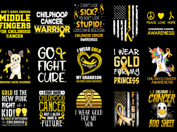 15 childhood cancer awareness shirt designs bundle for commercial use part 3, childhood cancer awareness t-shirt, childhood cancer awareness png file, childhood cancer awareness digital file, childhood cancer awareness gift,