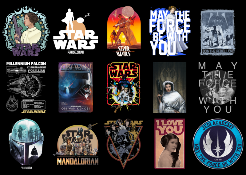 15 Star Wars shirt Designs Bundle For Commercial Use Part 2, Star Wars T-shirt, Star Wars png file, Star Wars digital file, Star Wars gift, Star Wars download, Star Wars design