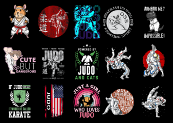 15 Judo Shirt Designs Bundle For Commercial Use Part 2, Judo T-shirt, Judo png file, Judo digital file, Judo gift, Judo download, Judo design