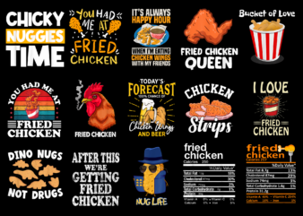 15 Fried Chicken Day shirt Designs Bundle For Commercial Use Part 1, Fried Chicken Day T-shirt, Fried Chicken Day png file, Fried Chicken Day digital file, Fried Chicken Day gift,