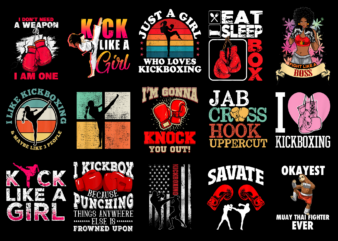 15 Kickboxing Shirt Designs Bundle For Commercial Use Part 2, Kickboxing T-shirt, Kickboxing png file, Kickboxing digital file, Kickboxing gift, Kickboxing download, Kickboxing design
