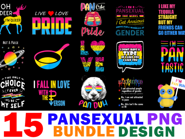 15 pansexual shirt designs bundle for commercial use part 2, pansexual t-shirt, pansexual png file, pansexual digital file, pansexual gift, pansexual download, pansexual design