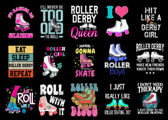 15 Roller Skating Shirt Designs Bundle For Commercial Use Part 2, Roller Skating T-shirt, Roller Skating png file, Roller Skating digital file, Roller Skating gift, Roller Skating download, Roller Skating design