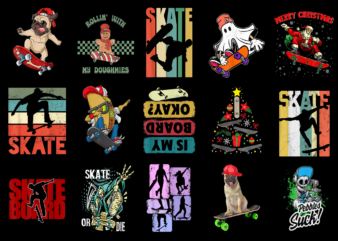 15 Skateboarding Shirt Designs Bundle For Commercial Use Part 2, Skateboarding T-shirt, Skateboarding png file, Skateboarding digital file, Skateboarding gift, Skateboarding download, Skateboarding design