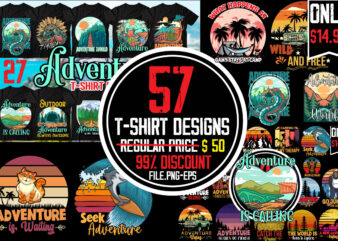 Adventure Tshirt Bundle ,57 T-shirt Designs, Big Sell Designs,on sell Design,Camping 80 Tshirt Design , Camping SVG Bundle , Camping Mega Bundle , Camping svg design bundle , adventure tshirt