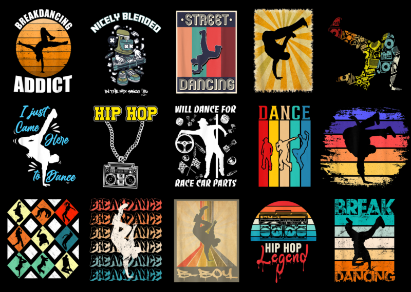 15 Street Dance Shirt Designs Bundle For Commercial Use Part 2, Street Dance T-shirt, Street Dance png file, Street Dance digital file, Street Dance gift, Street Dance download, Street Dance design