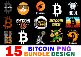 15 Bitcoin Shirt Designs Bundle For Commercial Use Part 2, Bitcoin T-shirt, Bitcoin png file, Bitcoin digital file, Bitcoin gift, Bitcoin download, Bitcoin design