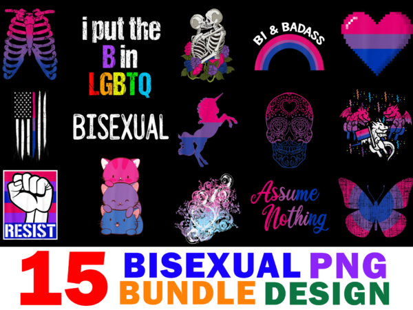 15 bisexual shirt designs bundle for commercial use part 2, bisexual t-shirt, bisexual png file, bisexual digital file, bisexual gift, bisexual download, bisexual design