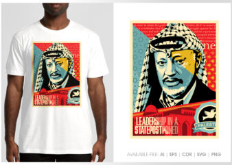 Arafat t shirt vector