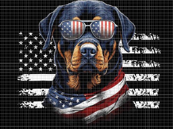 Rottweiler dog dad dog mom usa flag 4th of july png, rottweiler dog png, dog flag png t shirt design online