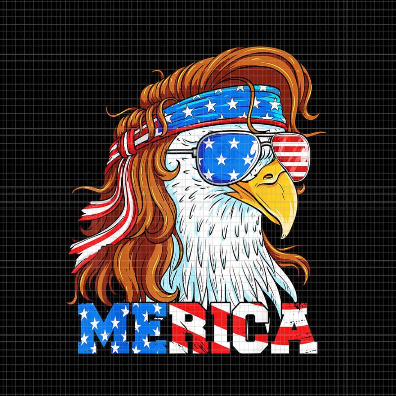Merica Eagle Mullet Shirt 4th Of July American Flag Shirt