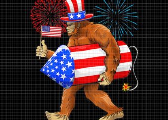 Bigfoot Believers American Flag Png, Bigfoot 4th Of July Png, Bigfoot Png, American Flag Png, Patriotic Day Png, Fourth of July Png
