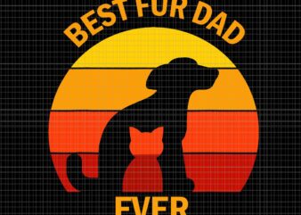 Best Fur Dad Ever Vintage Svg, Retro Dog Cat Svg, Best Fur Dad Ever Dog Svg, Vintage Dog Cat Svg, Dog Father’s Day Svg
