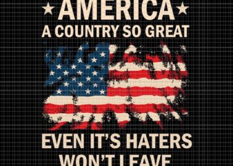 America A Country So Great Even It’s Haters Won’t Leave Svg, America Flag Svg, 4th Of July Svg, Flag 4th Of July Svg t shirt vector