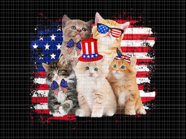 Cat patriotic usa png, cat lovers png, cat moms 4th of july png, cat 4th of july png, cat flag usa png t shirt vector file