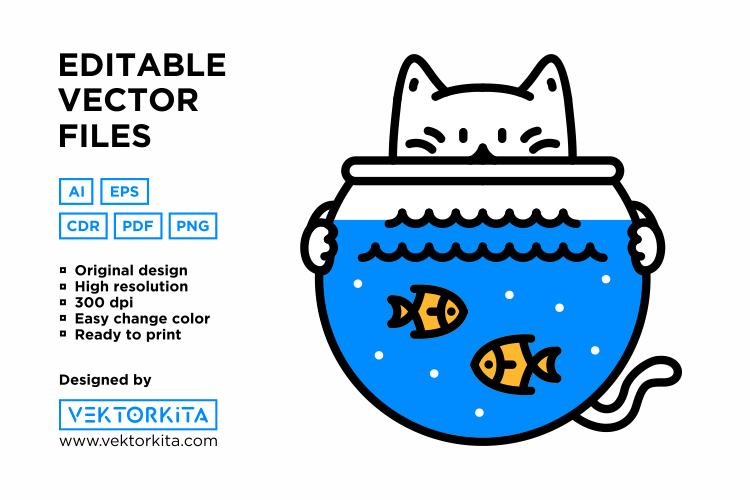 Fish Bowl Cat