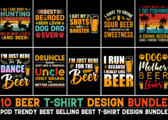 Beer T-Shirt Design Bundle