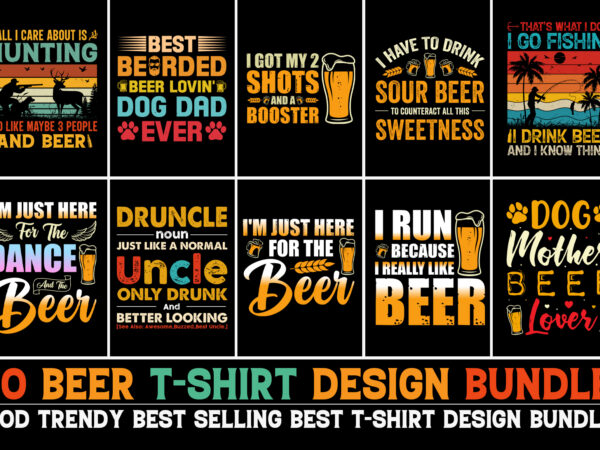 Beer t-shirt design bundle