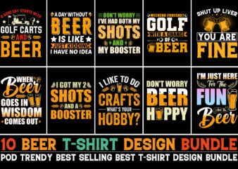 Beer T-Shirt Design Bundle