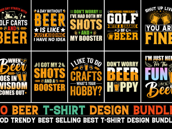 Beer t-shirt design bundle