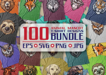 Animal mascot t-shirts bundle