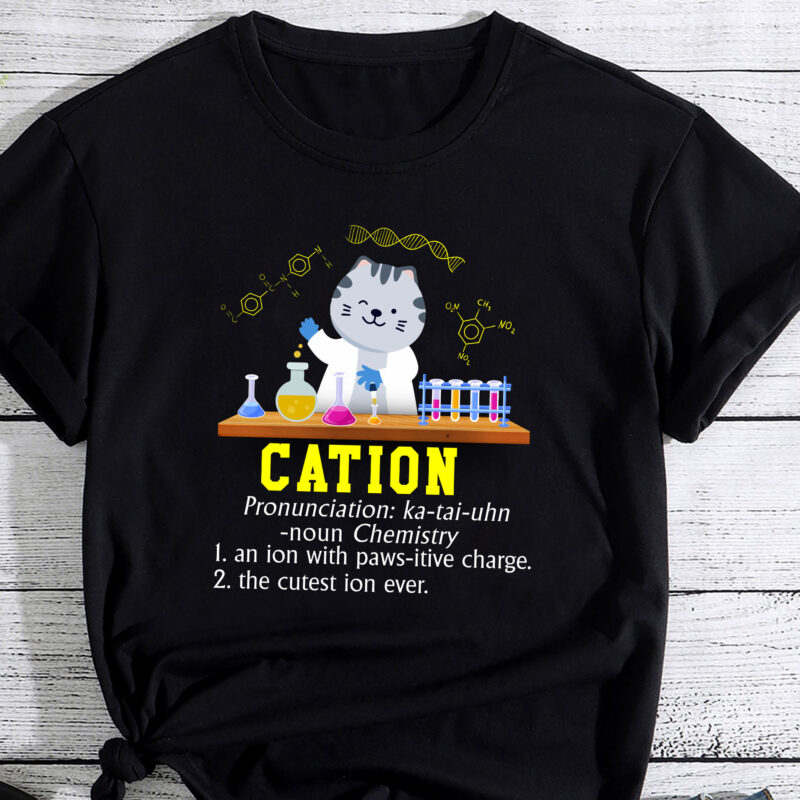 Cation – Funny Chemistry Humor Science Teacher Cat Pun PC