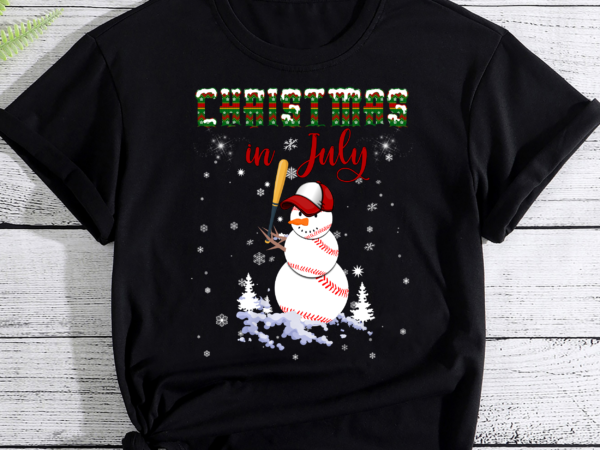 Christmas in july for baseball fan snowman, snowman baseball pc t shirt vector file
