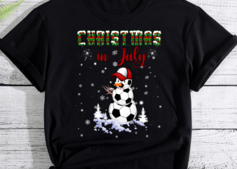 Christmas in july For soccer Fan Snowman, Snowman soccer PC