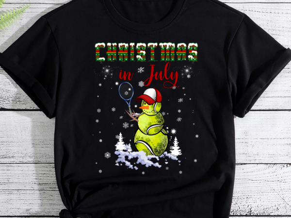 Christmas in july for tennis fan snowman, snowman tennis pc t shirt vector file
