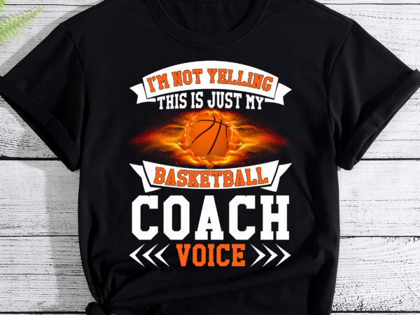 Cool basketball coach for men women team basketball coaching pc t shirt vector file