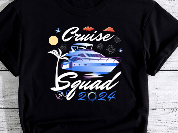 Cruise squad 2024 family vacation matching family group pc t shirt vector file