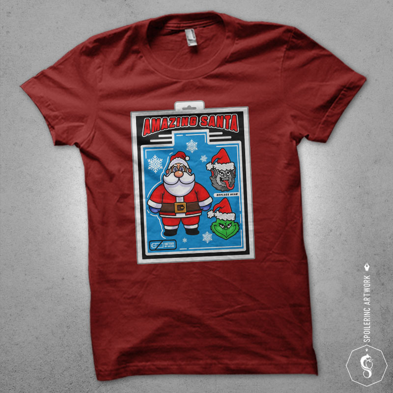 30 X-MAS tshirt design bundles vol.2 populer santa illustration