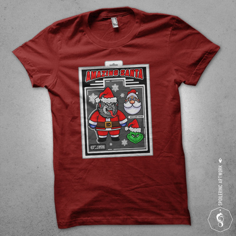 30 X-MAS tshirt design bundles vol.2 populer santa illustration