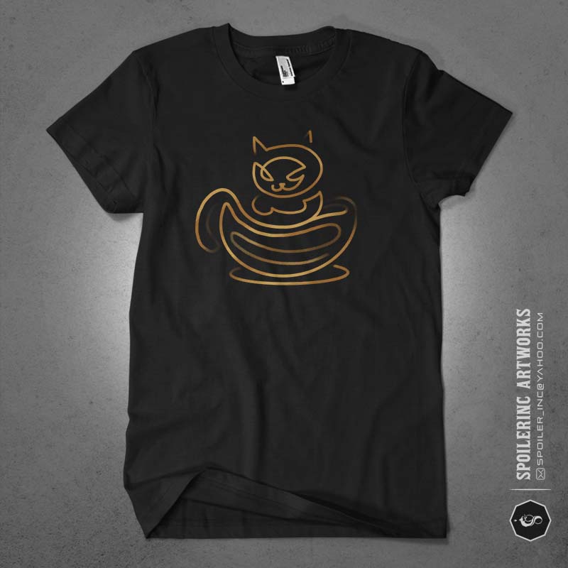 coffee cat - Buy t-shirt designs