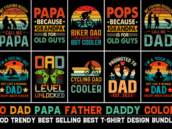 Dad t-shirt design bundle