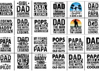 Dad T-Shirt Design SVG Bundle