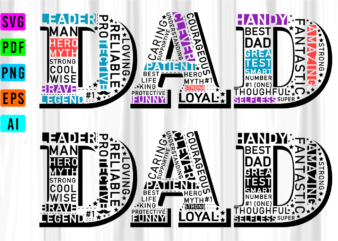 Fathers Day Inspirational Quotes Typography T shirt Design Graphic Vector