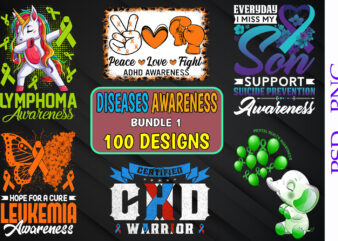 Buy cancer and diseases awareness - 100 designs