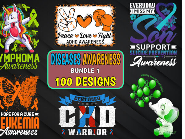 Buy cancer and diseases awareness – 100 designs