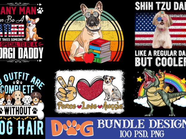 Buy dog design t-shirt bundle – 100 dog t shirt designs for sale