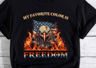 Eagle American Flag My Favorite Color Is Freedom Patriotic PC