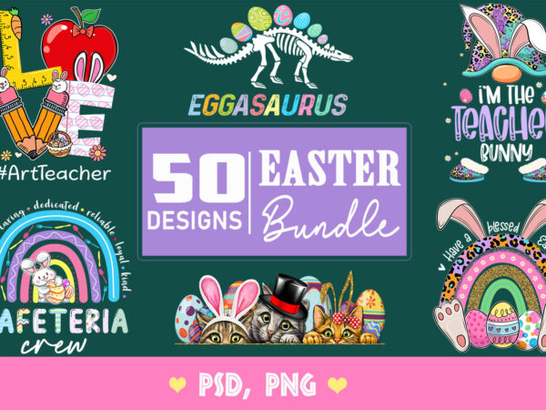 Easter design bundle part 1 – 50 designs