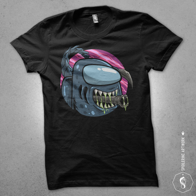 25 astronout and impostor populer tshirt design bundle illustration