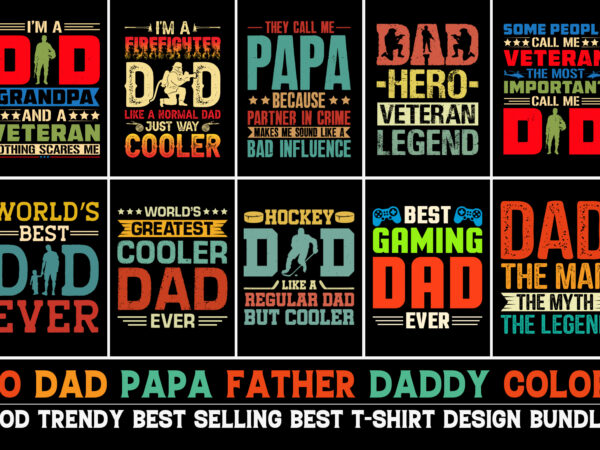 Father’s day t-shirt design bundle